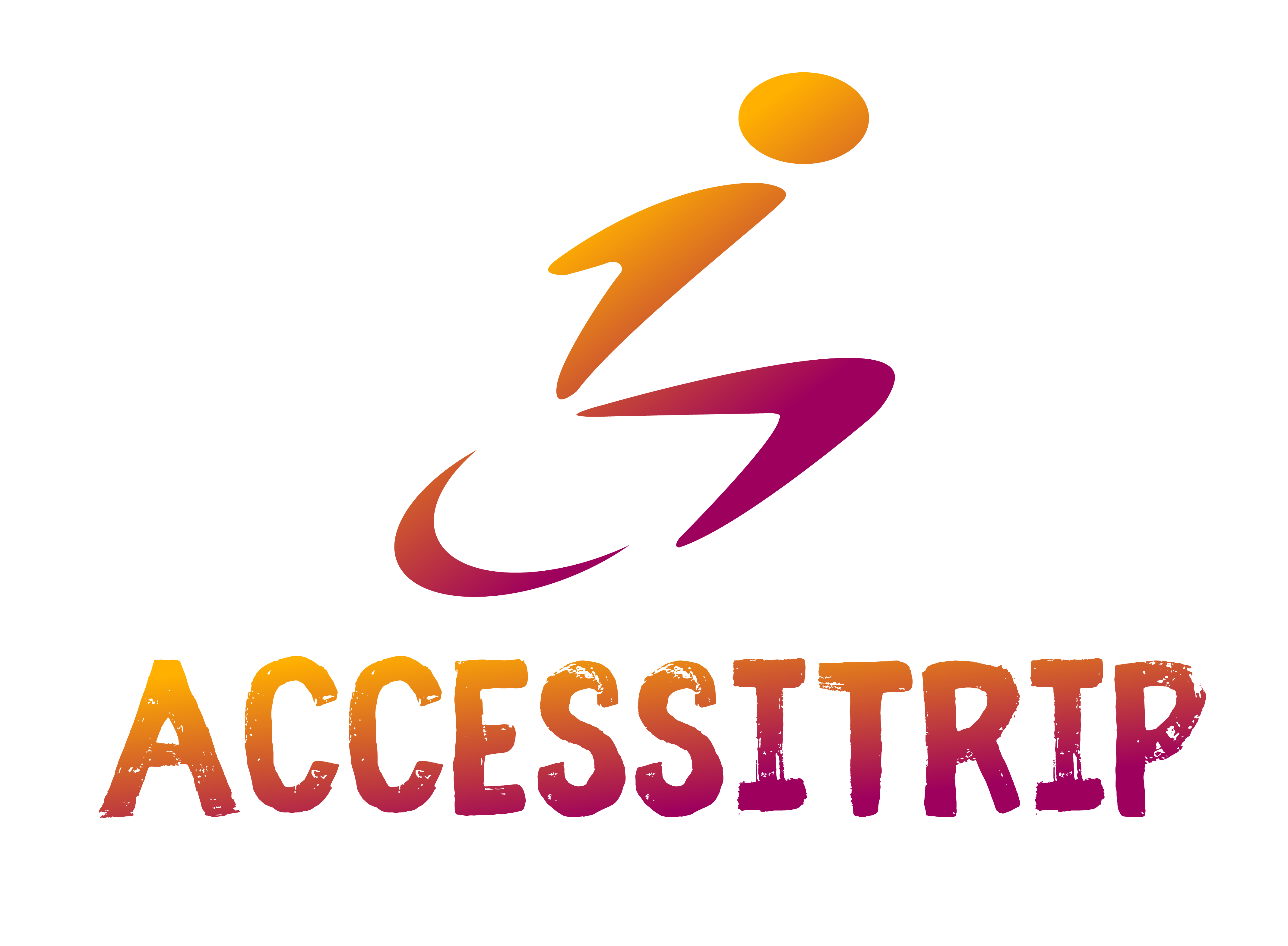 Logo of Accessitrip wheelchair user motif